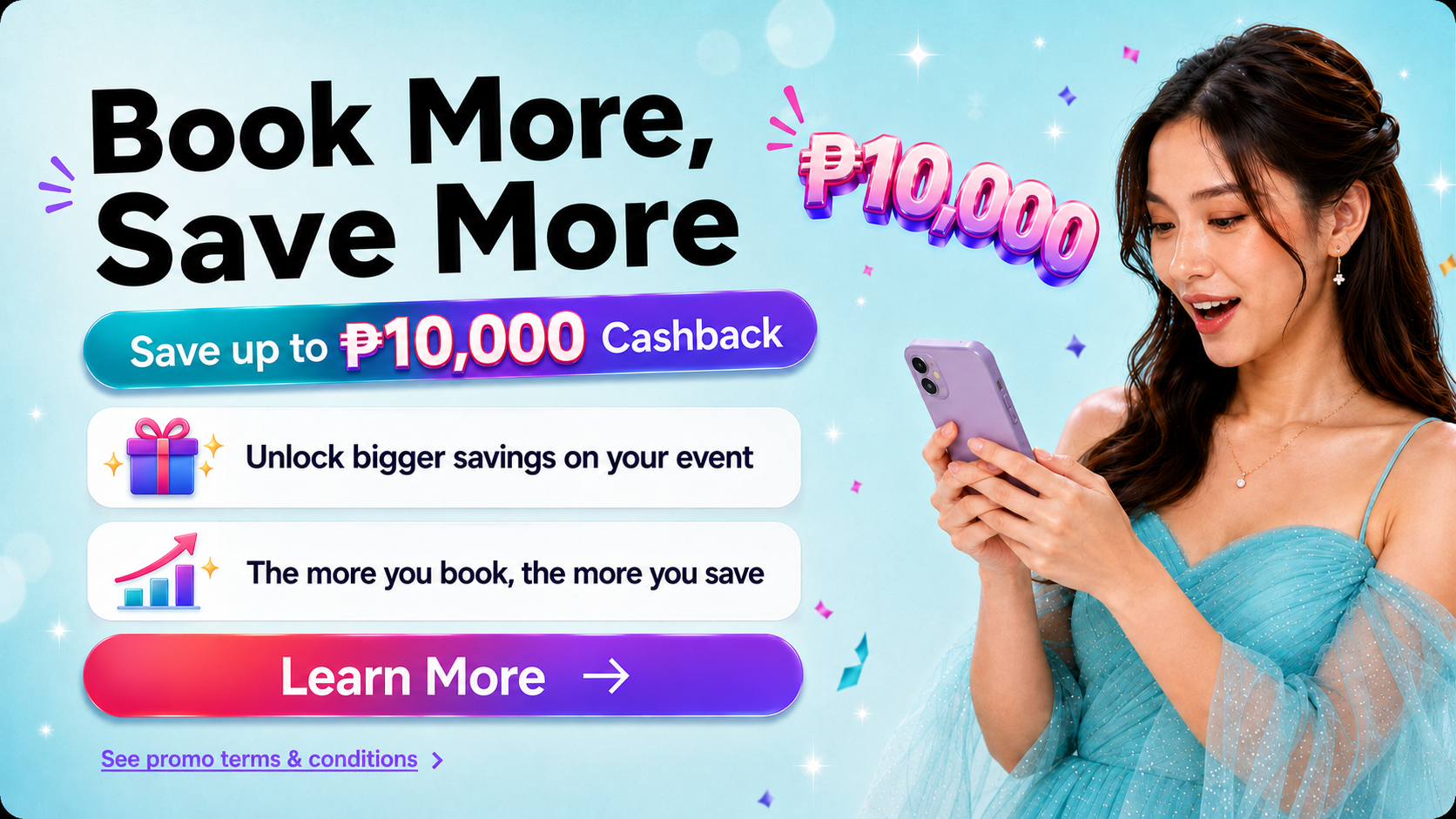 BOOK MORE, SAVE MORE