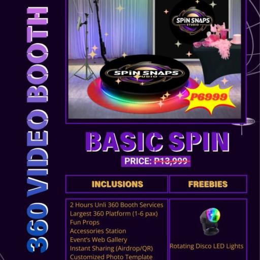 360 Video Booth - Basic Spin