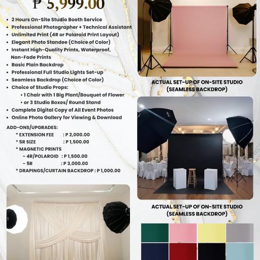 ON-SITE STUDIO BOOTH (MINIMALIST PACKAGE)