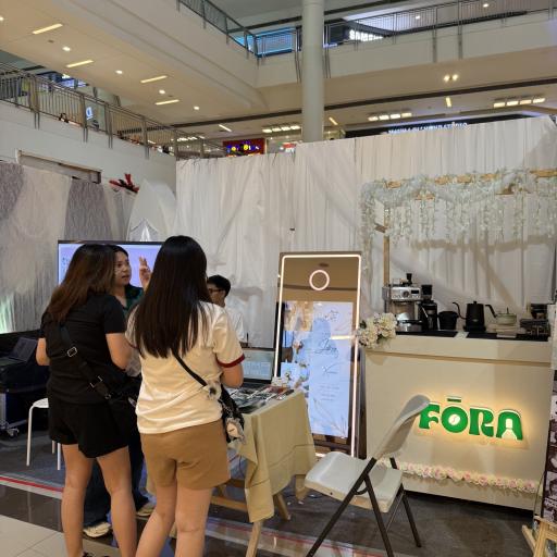 Coffee & Matcha Bar with Free Selfie Mirror